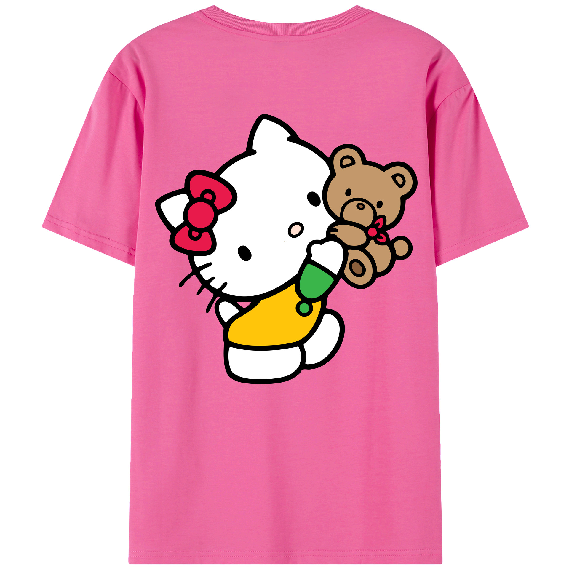 （画像用） Hello Kitty ハローキティ レディース半袖Tシャツ(バックプリント)